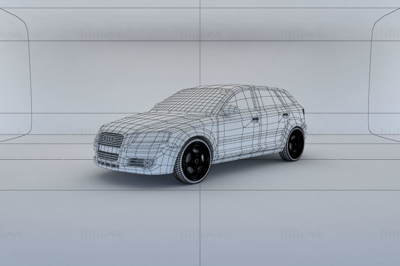Audi A3 Sportback 2004 3D model