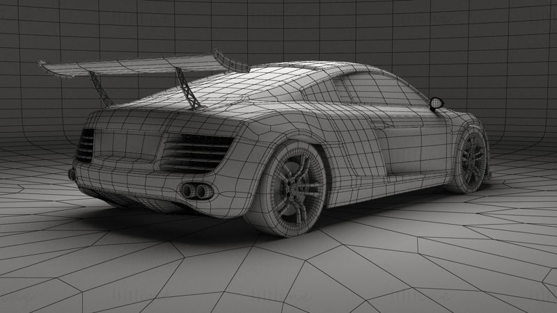 Audi R8 2008 3D model