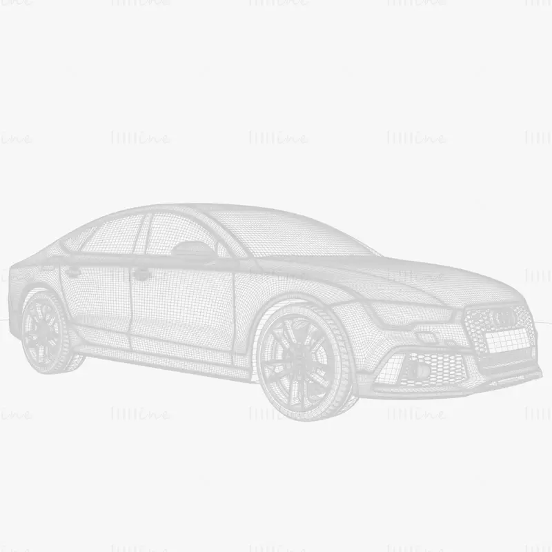 Audi RS 7 Sedan 3D модел