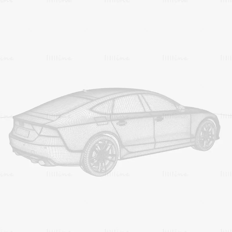 Audi RS 7 Sedan 3D модел