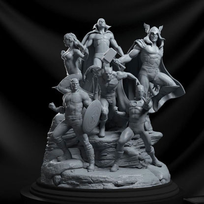 Avengers Diorama Modèle d'impression 3D STL