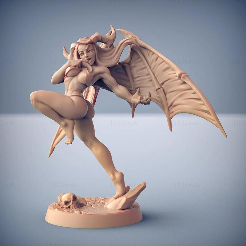 阿雅 - 色欲恶魔 3D 打印模型 STL