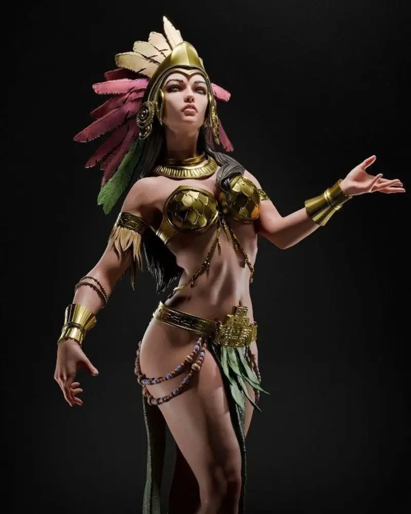 Datoteka STL modela 3D tiska Aztec Godess