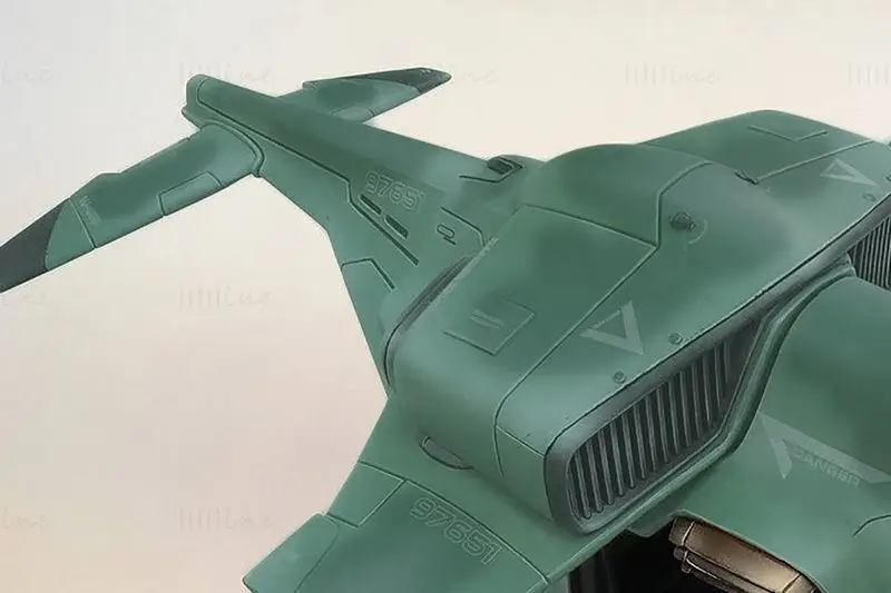 Azure Dragon Dropship Figure 3D Print Model STL