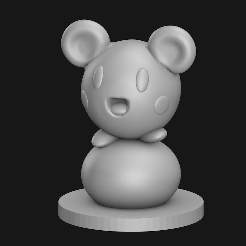 Azurill 3d Printing Model Stl Pokemon 3270