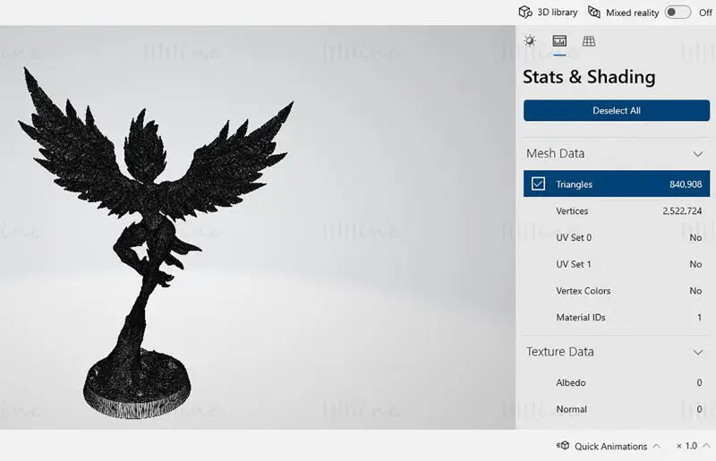 Azzali Harpy Queen Miniatures 3D Printing Model STL