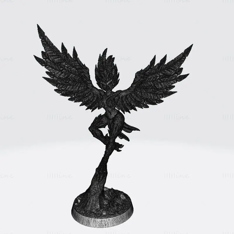 Azzali Harpy Queen Miniatures 3D Printing Model STL
