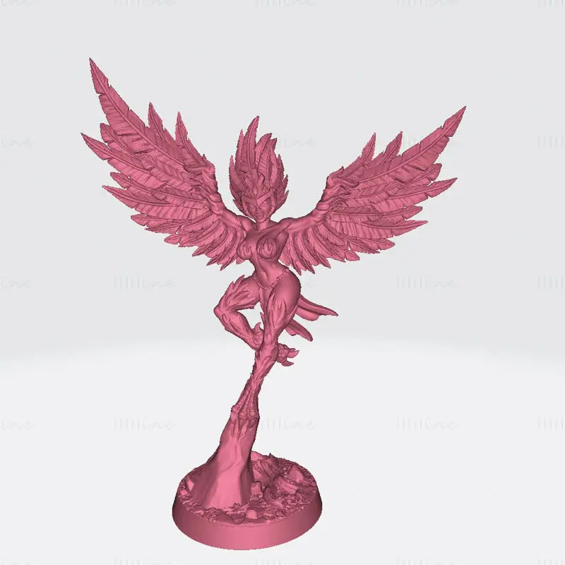 Miniatury Azzali Harpy Queen pro 3D tisk Model STL