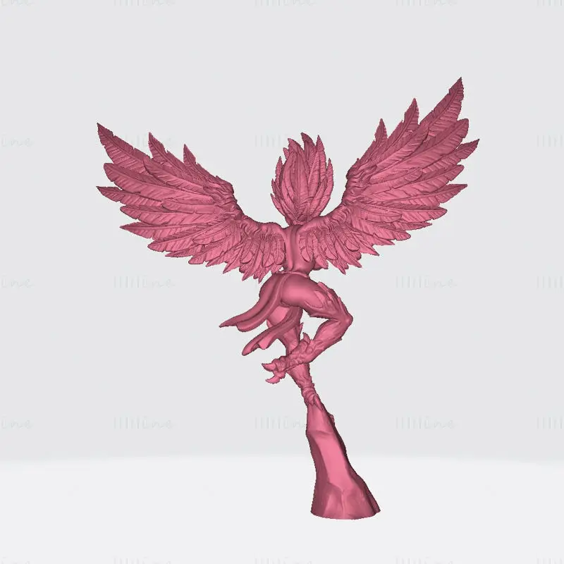 Azzali Harpy Queen Miniatures 3D Printing Model STL