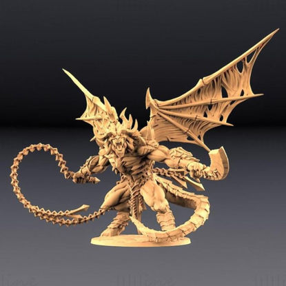 Baalzrodan el Rey Demonio Modelo de impresión 3D STL