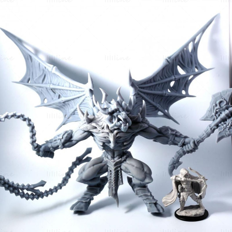 Baalzrodan de demonenkoning 3D-printmodel STL