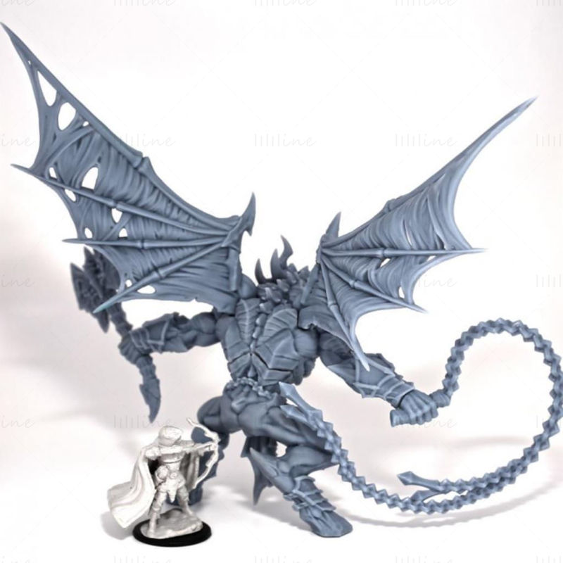 Baalzrodan de demonenkoning 3D-printmodel STL