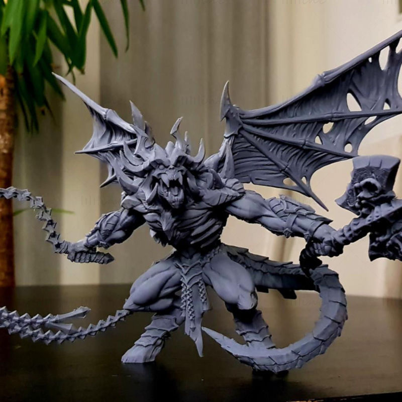 Baalzrodan de demonenkoning 3D-printmodel STL