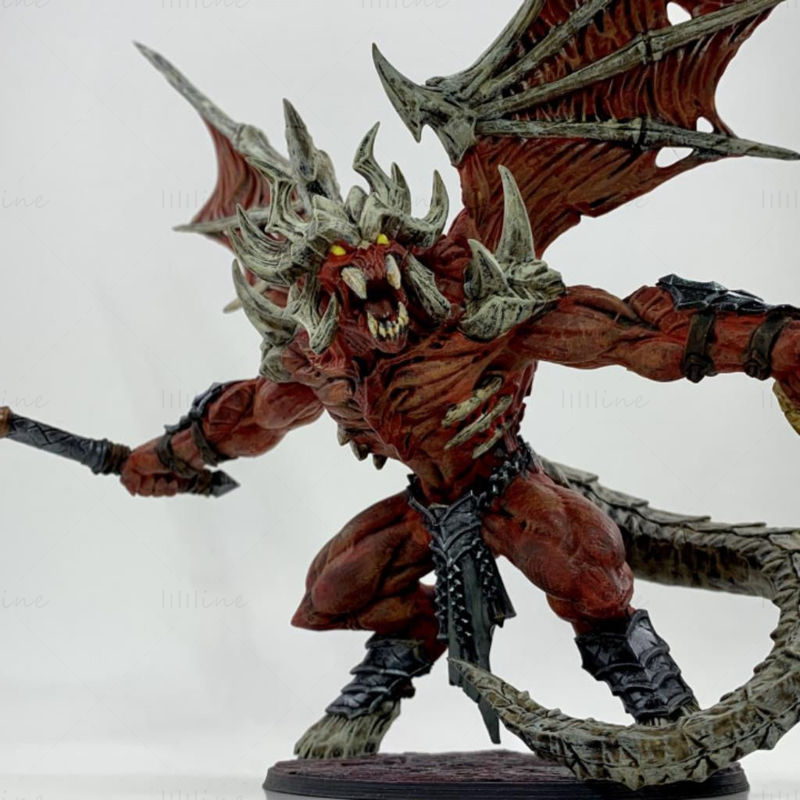 Baalzrodan de demonenkoning 3D-printmodel STL