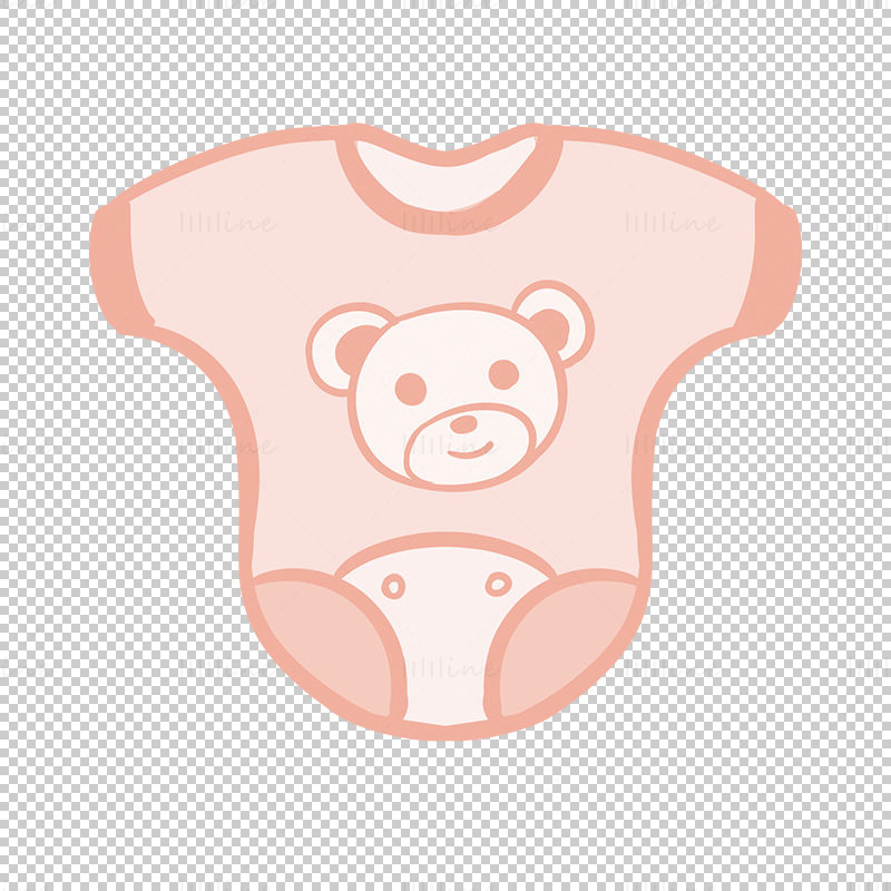 Baby clothes psd png