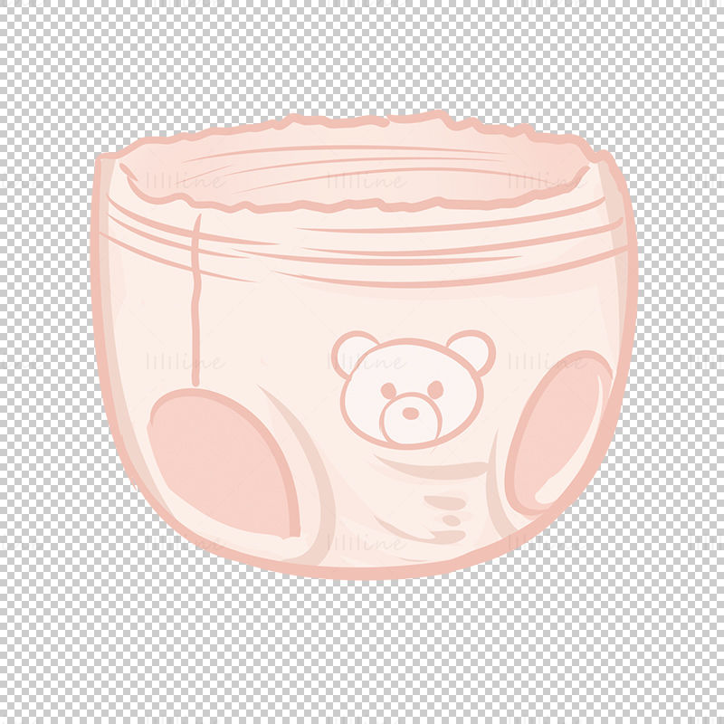 Baby diapers illustration