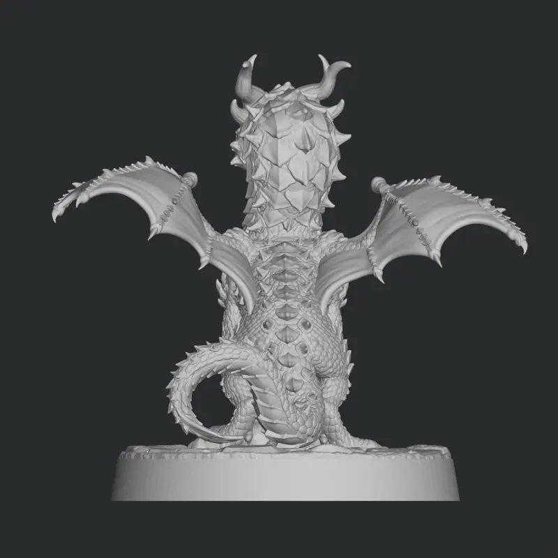 Baby Dragon stl file 3d printing, 3d print file, miniature, superhero, game, cartoon, comic action figure, printables, decorative, fantasy