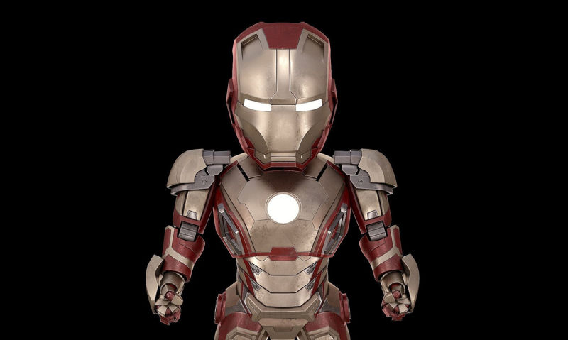 Baby Ironman 3D-s modell nyomtatásra készen OBJ FBX STL