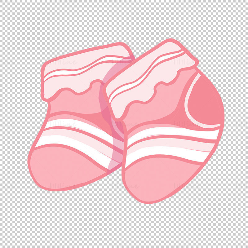 Baby shoes png psd