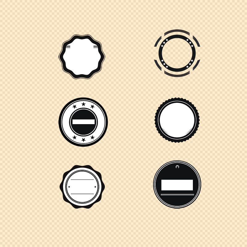 Badge psd template Badge psd template