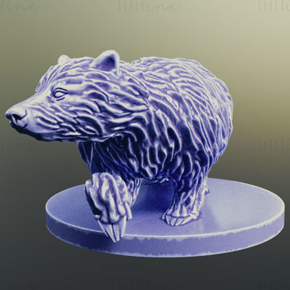 Badger 3d-utskrift modell STL