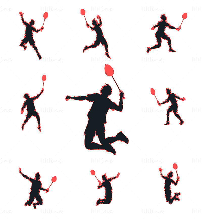 Badminton vector