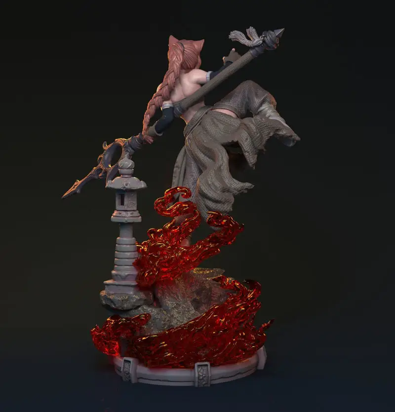 Bakaneko Catgirl 3D Print Model STL