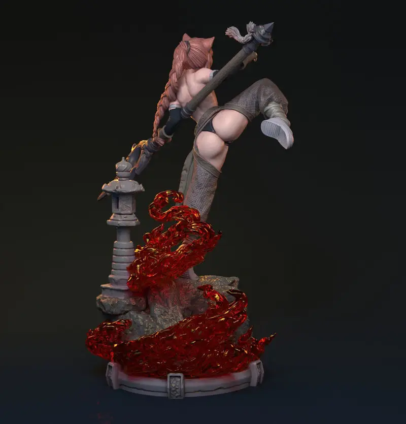 Bakaneko Catgirl 3D Print Model STL