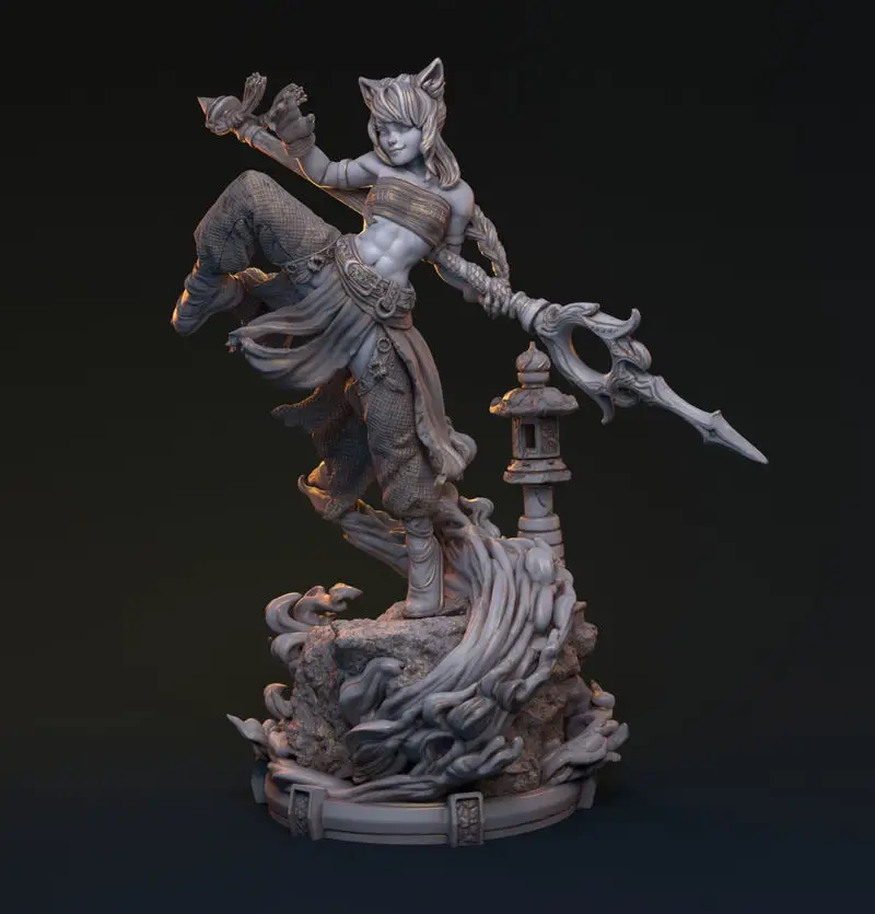 Bakaneko Catgirl 3D Print Model STL