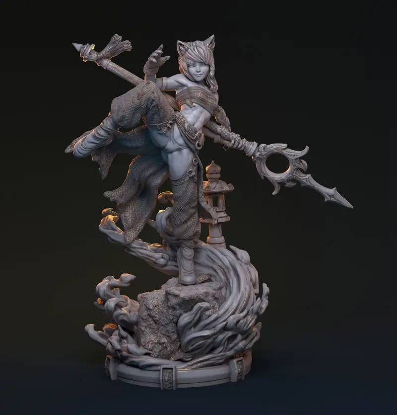 Bakaneko Catgirl 3D Print Model STL