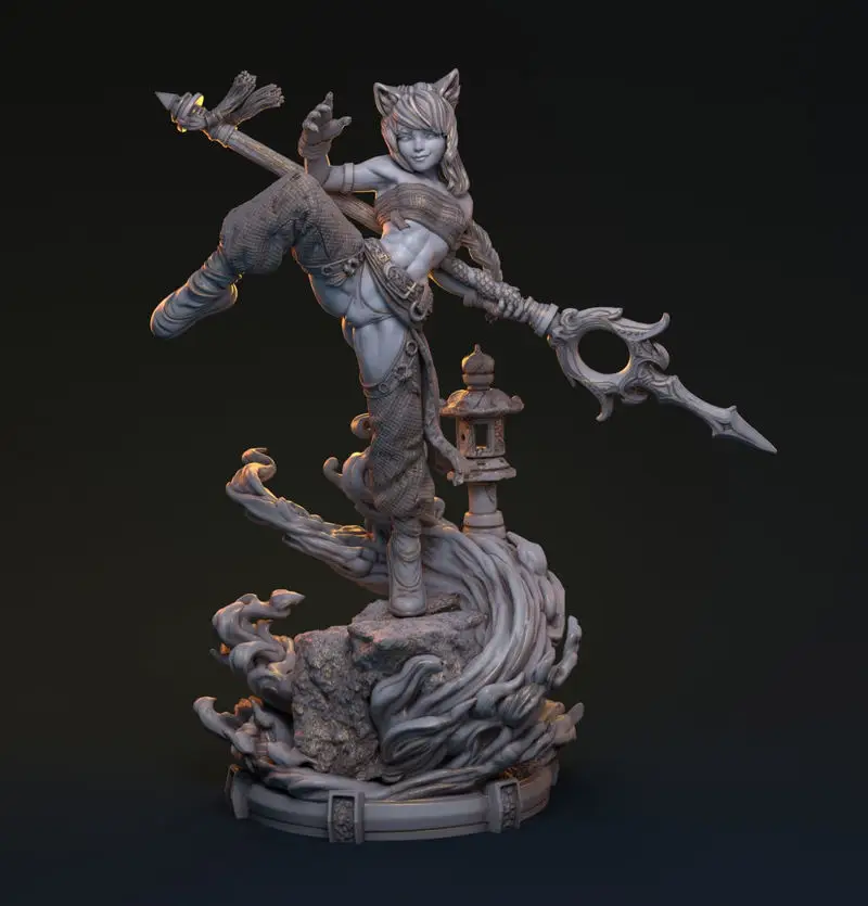 Bakaneko Catgirl 3D Print Model STL