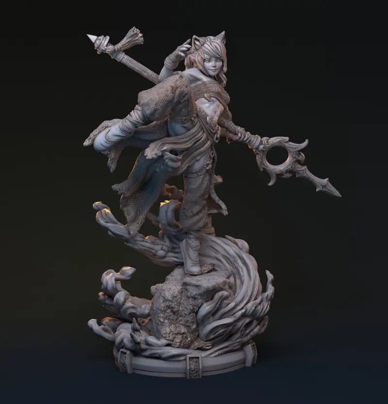 Bakaneko Catgirl 3D Print Model STL