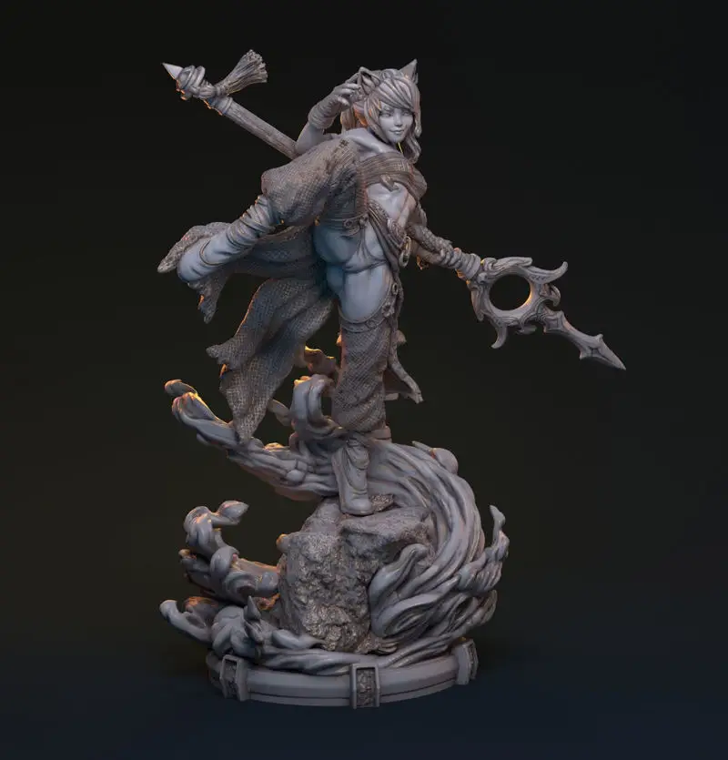 Bakaneko Catgirl 3D Print Model STL