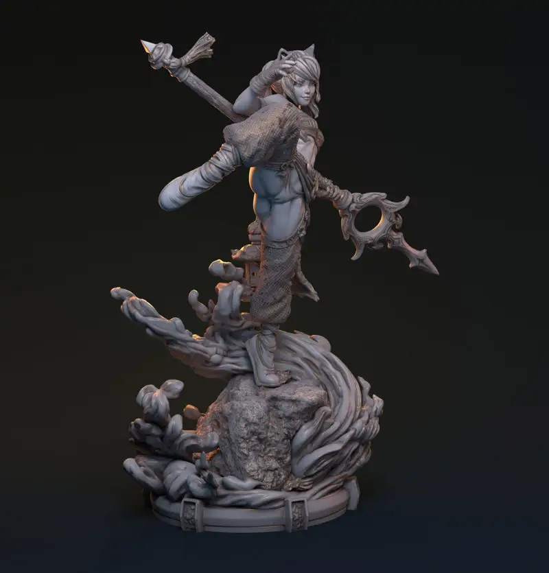 Bakaneko Catgirl 3D Print Model STL