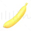 Banan tegneserie 3d ikon