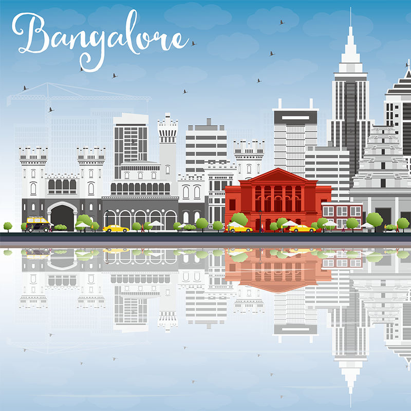 Bangalore Skyline vector illustration