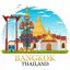 Bangkok Tempel Vektorelemente