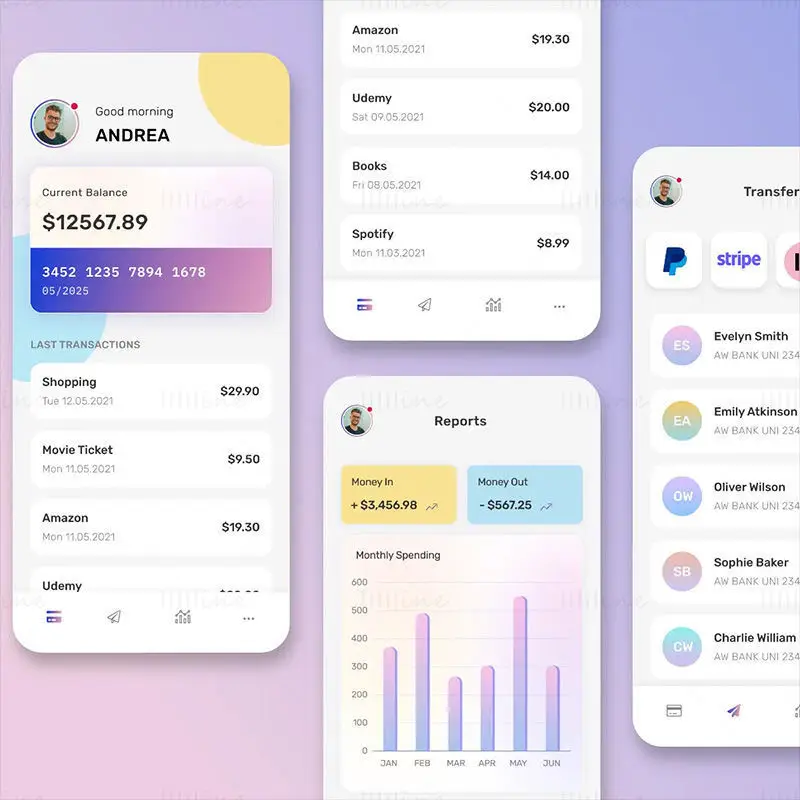 Banking App UI Figma Template