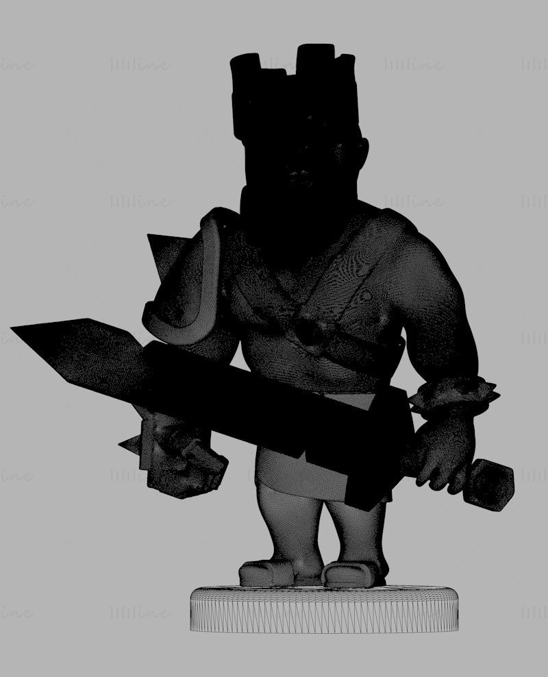 Barbar Kral 3D Baskı Modeli STL