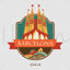 Barcelona City iconic elements vector eps png