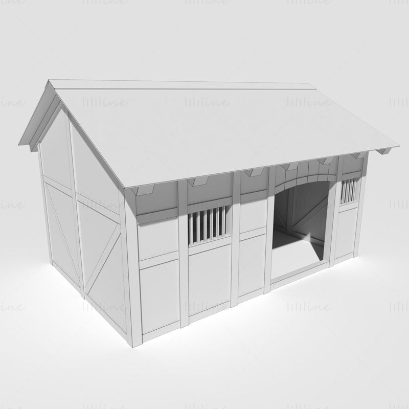 納屋3Dモデル