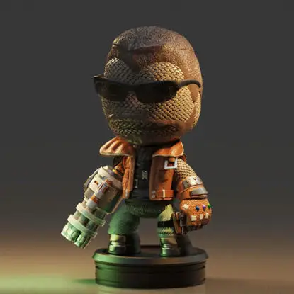 Barret Wallace (Little Big Planet) 3D-Druckmodell STL-Dateien