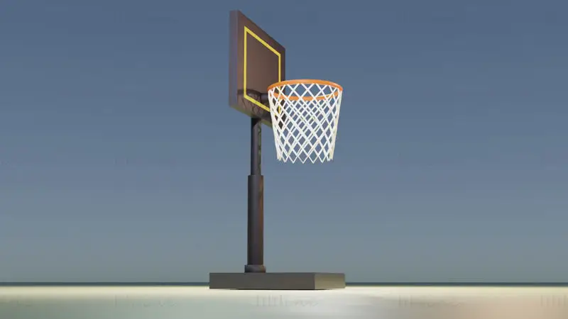 3D модел на баскетболен ринг