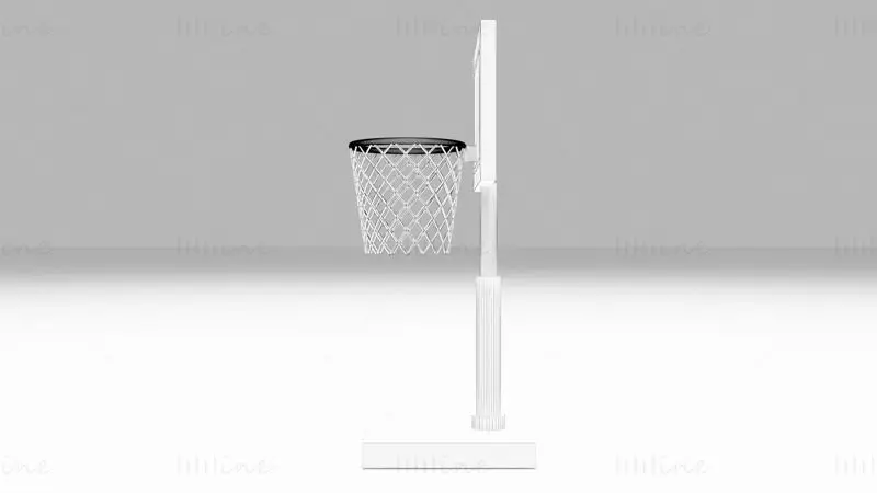Modelo 3D de anel de basquete