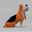 Basset Hound Dog 3D Modeli Yazdırmaya Hazır