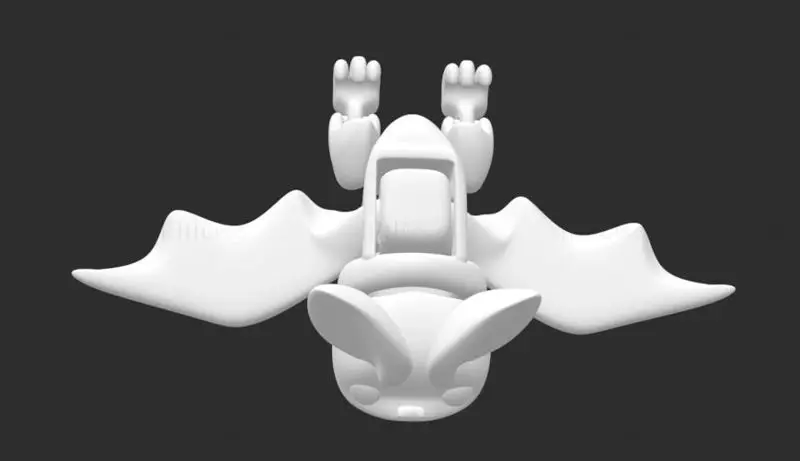 Bat articulated FLEXI 3d printing model STL file