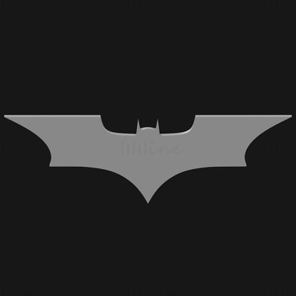 Logo-ul Bat Man batarang model de imprimare 3d STL