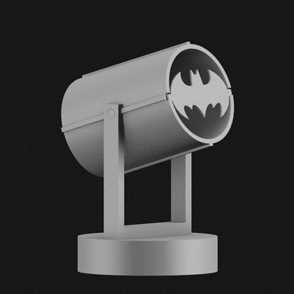 Modelo de impresión 3d de lámpara de señal de murciélago