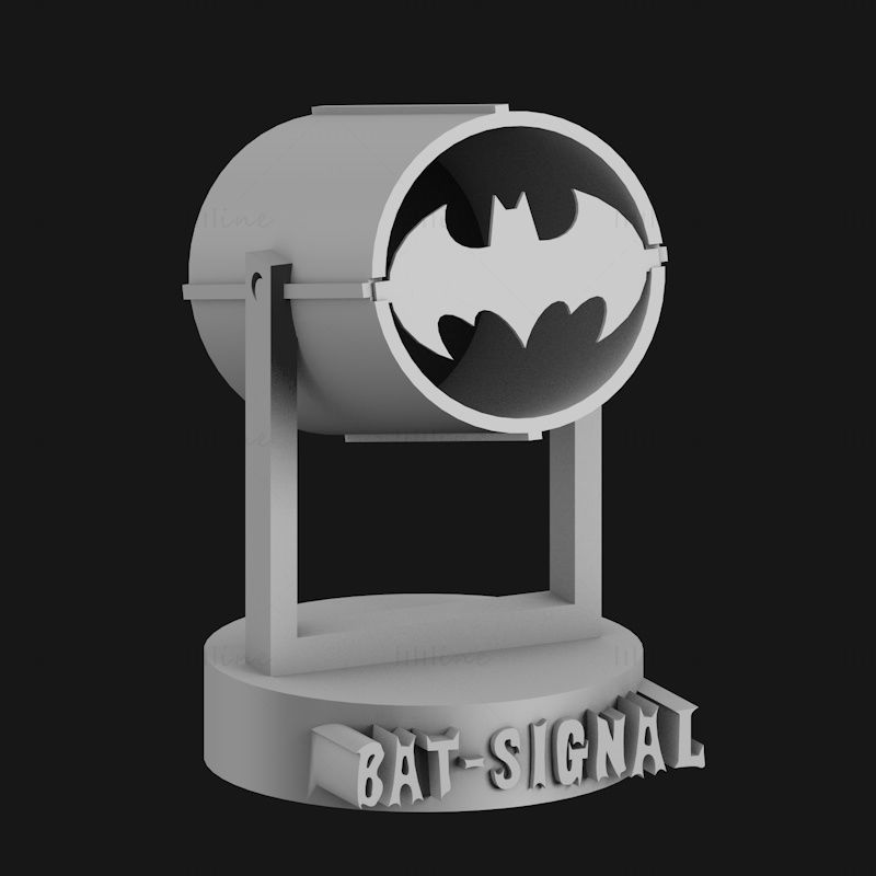 Bat Signal Lamp 3d printing model