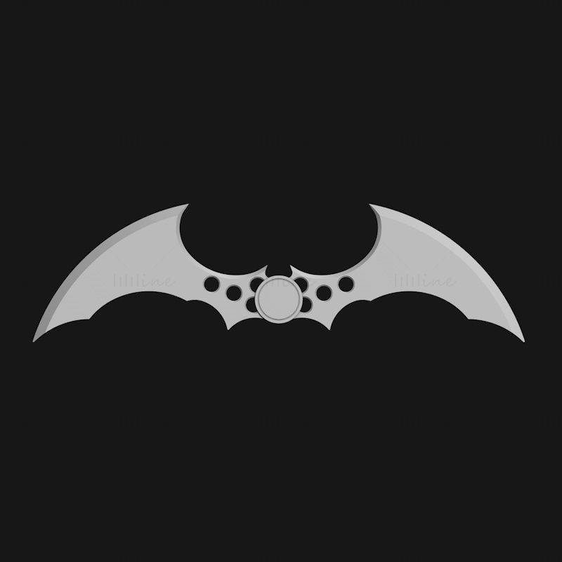Batarang Hochdetaillierte STL